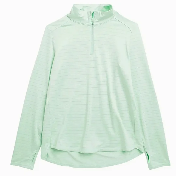 NWT Z BY ZELLa Girls Take a Hike Quarter Zip Melange Top Size XL 14/16 - Picture 1 of 2